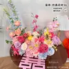 Arreglos Florales de Boda para Sala de Estar, Dormitorio, Mesita de Noche, Flores Artificiales, Jarrones de Mesa para Habitación de Boda, Decoración para la Mesa de Firma