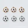 Joyería de Moda Tendencia Accesorios de Aleación de Fútbol DIY Pulsera Collar Colgante Oro y Plata 2 Colores en Stock Copa del Mundo