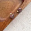 Dopamina Cor Sólida Simétrico Redondo Coração Liga Simples Esmalte Gota de Óleo Pingente DIY Acessórios de Joias Feitos à Mão