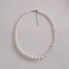 Colar de Coração de Pérola Alto Brilho Nicho Estilo Ins Mais Vendido Transfronteiriço Doce Cool Sexy Moda Colar de Contas Mulheres Atacado
