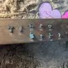 Pendientes Divertidos para Niños con Llave Secreta Lindos Divertidos Tridimensionales Creativos de Pedrería Combinan con Todo Pendiente de Cartílago Pendiente de Oreja Pendientes Pequeños y Delicados para Mujer
