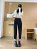 Jiajun Tallas Grandes Jeans Harlan de Cintura Alta para Mujer Elásticos Ajustados Versátiles Ajustados Pantalones Cortos Talla Grande
