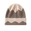 Venta al por mayor de fábrica Cachemira Transfronterizo Otoño Invierno Nuevo Engrosado Bloques de Color Acanalado Exterior Cálido Cubrecabezas Sombrero Holgado Sombrero con Protección para los Oídos