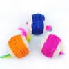 Juguete para Gatos de Sisal Bola Agujero Doble Bádminton Juguete para Mascotas Bola de Juego para Gatos Dibujos Animados Gatito Divertido Mini