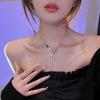 Amor costura Pearl Colar Design Sense Atacado Luz Luxo Nicho Assimétrico Clavícula Cadeia All-match Neckchain Estilo frio