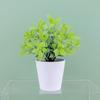 Venta al por mayor de fábrica planta de simulación planta verde artificial decoración interior y exterior eucalipto en maceta de plástico bonsái pequeño muebles de escritorio