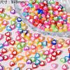 Color caramelo sándwich corazón pequeño color flor pequeña acrílico con cuentas diy hecho a mano pulsera para teléfono móvil accesorios de joyería