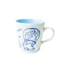 Caneca de Cerâmica Embossada com Esmalte Doraemon Atacado Fofa Desenho Animado Cerâmica Copo de Água Personalizado Criativo Multicor