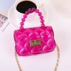 2026 Nuevo Modelo Bolso de Hombro para Mujer, Bolso Cruzado de Cadena de Perlas a la Moda, Stock Listo de Fábrica, Mini Bolso de Gelatina