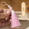Franja Pequena de Borla de 8cm Material Artesanal DIY Estilo Antigo Sachê Leque Presilha de Cabelo Marcador de Página Decoração de Borla para Pendurar Roupas