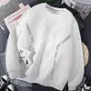 Sudadera de Cuello Redondo para Hombre, Marca de Tendencia Otoñal, Versátil Estampada Holgada de Manga Larga, Atuendo Unisex para Pareja, Top de Estudiante
