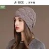 Gorro Nuevo de Otoño e Invierno para Mujer, Resistente al Viento, Holgado, Estilo Coreano, para Cabeza Grande, Moda Postparto con Protección para Orejas y Gorro Cálido de Punto
