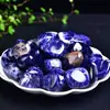 Em estoque Rolling Stone Grindstone Cristal Branco Cristal Rosa Jaspe Vermelho Lápis-Lazúli Bluegrain Obsidiana Dongling Topázio Verde