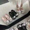 Zuecos de Ballet con un Diseño de Flor de Perla DIY Soñador, Etéreo y Hermoso, Sandalias Dulces para Mujer, Chanclas de Playa