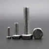 Pernos Externos Hexagonales de Acero Inoxidable 304 Tornillos Din933 Tornillos de Cabeza Hexagonal M8M10M12 Tornillos de Rosca Completa