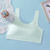 Sutiã Roupa Íntima para Meninas Anti-Exposição Fino Colete Esportivo Sem Costura Top Tubinho de Tecido Seda Gelo para Meninas do Ensino Fundamental e Médio