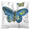 Funda de almohada de felpa corta de mariposa para el hogar transfronteriza, funda de almohada con estampado digital de gráfico de dibujos animados, cojín de almohada