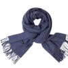 Nuevo invierno europeo y americano para hombres y mujeres, bufanda chal monocolor, venta al por mayor de fábrica, bufanda chal de imitación de cachemira de color sólido, afelpado