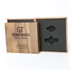 Caja de Embalaje para Memoria USB Negra en Stock al por Mayor con Forro de Eva, Caja de Madera para Embalaje de Memoria USB de Música para Coche con Tapa abatible Personalización
