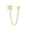 Nueva Cadena de Joyería de Diamante para Manicura Lz Cadena Popular Ins Mariposa Zircón Joyería de Cadena para Uñas de Oro Laminado de Alta Gama para Mujeres Venta al por Mayor