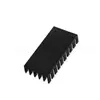 Disipador de calor electrónico 41*22*10mm disipador de calor negro óxido disipador de calor chip disipador de calor perfil de aluminio bloque disipador de calor