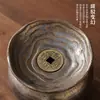 Cerámica Retro Cocida en Horno de las Dinastías Tang y Song, Jian Shui Utensilios de Té para Eruditos, Recipiente de Agua Plateado a Mano, Tarro para Residuos de Té, Accesorios para la Ceremonia del Té