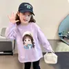 Camiseta básica para niña otoño 2026 nuevo modelo, top interior súper estiloso para niños, talla grande 100% algodón puro camiseta de manga larga