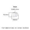 Plata de Ley S925 Plata Tailandesa Engranaje Ufo Cuentas Espaciadoras Cuentas Sueltas Accesorios para Pulsera DIY Pulsera con Cuentas 5 mm