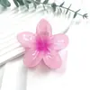 Chegada Nova Prendedor de Cabelo Flor de Ovo Estilo Europeu e Americano Colorido Prendedor de Cabelo Florido Pinça de Tubarão Lateral para Metade da Cabeça Feminina
