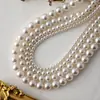 Corrente de Pérolas Personalizável Imitação Shijia Cristal Coreano Simples Fivela Magnética Colar Pulseira Estilo Retro Literário Francês