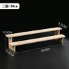 Estante de Exhibición de Madera Maciza Pura Estante de Almacenamiento de Escritorio Moderno Hecho a Mano Especial Caja Sorpresa Muñeca Planta Verde Suculenta Estante Escalera