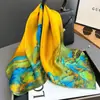 Lenço Estilo Coreano Retrô com Bolinhas Lenço Feminino Decorativo Versátil Primavera e Outono Novo Lenço Quadrado Pequeno 70 x 70
