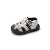 Sandalias de Verano Cerradas para Bebé Zapatos Transpirables para Niños Niños 2026 Nuevos Zapatos para Caminar para Niños Pequeños de Suela Suave Zapatos Antideslizantes para Playa