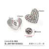 Prontos para envio, broches requintados e únicos cravejados de diamantes, acessórios DIY estilo doce para roupas, bolsas e sapatos, feitos de liga de zinco