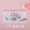 Estuche para Lápices Graffiti Cpce Doble Cara Tela No Tejida Rpet Estuche para Papelería Infantil Bolsa con Cremallera para Colorear Dibujos Animados Temporada de Regreso a Clases