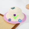 Sombrero de Sol Bebé Macarrón Estilo Ins Primavera Verano Niña Mariposa Flor Infantil Lindo Protección Solar Sombrero de Sol Regalo Infantil