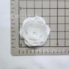 Rosa 4cm Flor Bordada Organza Tecido Adesivo Patch de Roupa Renda Adorno de Cabeça Corsage Acessórios de Vestuário