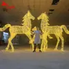 2026 Ano do Cavalo Festival da Primavera Praça Decoração Parque Área Cênica Luzes Temáticas Decorativas em Estoque Balão de Cavalo com Rodas