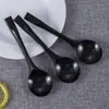 Colher Descartável Grande Tartaruga Dourada, Colher Tartaruga Dourada para Salada de Frutas, Sobremesa Especial, Gelatina, Gelatina de Erva, Gelatina de Gelo, Embalada Individualmente