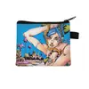 Nuevo Monedero de Jojo's Bizarre Adventure Bolsa para Monedas con Cremallera de Dibujos Animados Linda Bolsa Pequeña de Almacenamiento para Estudiantes Venta al por Mayor