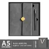 Set de Regalo de Cuaderno A5 con Logo Personalizado, Cierre de Trébol de Cuatro Hojas, Cuaderno Simple de Alto Valor para Negocios, Regalo de Empresa