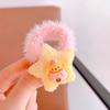 Cuerda para el pelo de felpa con forma de estrella para otoño e invierno, para mujeres y niños, goma para el pelo, anillo para el pelo de dibujos animados, bola de corbata Sanrio, banda de goma, accesorio para el pelo