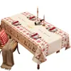 Mantel de Navidad, Impermeable, Resistente al Aceite, No Requiere Lavado, Mantel Antiescaldado, Mantel de Mesa de Centro con Atmósfera de Alta Gama, Mantel Temático Festivo