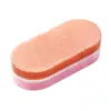 Mini esponja larga de doble cara para decoración de uñas, lima de uñas pequeña de forma ovalada, esponja colorida y muy elástica, lima de lijado de grano fino