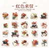 Paquete de Pegatinas Yanji Serie Susurros de Invierno Diario Retro Material para Manualidades Pegatinas Decorativas 40 Hojas en 6 Diseños para Elegir