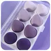 Paquete de 8 Huevos de Belleza 8 Huevos Esponja para Maquillaje con Caja de Almacenamiento Esponjas para Base de Maquillaje Herramientas de Maquillaje de Belleza Gradiente Comercio Exterior
