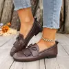 Zapatos planos sin cordones retro con flecos transfronterizos, puntera fina, nueva colección primavera/otoño, puntera cuadrada, suela blanda, mocasines casuales, venta al por mayor