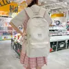Mochila nueva estilo chica suave, alto atractivo estético, bolsa escolar de gran capacidad para chicas de secundaria y preparatoria, mochila de moda a cuadros y lunares