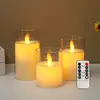 Lámpara de vela electrónica led cubierta de plástico cubierta de vidrio taza integrada buscar atmósfera romántica de boda lámpara de llama oscilante