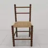 Conjunto de Sofá e Cadeiras para Cafeteria em Madeira Maciça, Estilo Mid-Century Americano, Adequado para Restaurante, Doceria e Uso em Refeições Comerciais